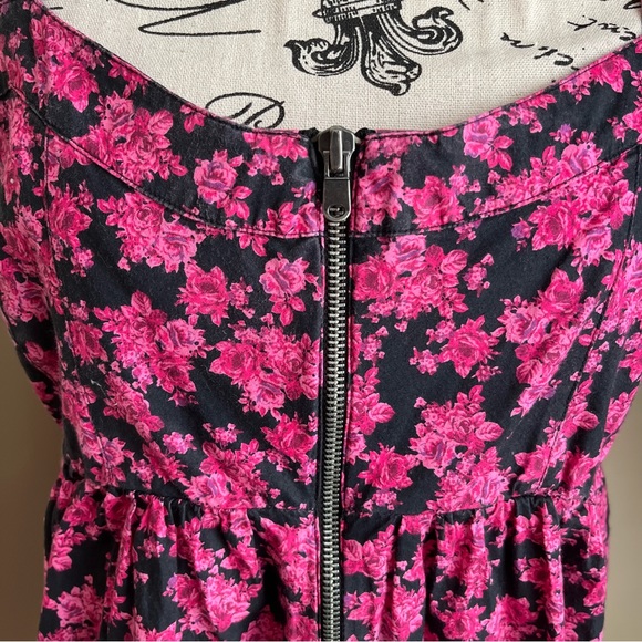 Decree Floral Cotton Strappy Sleeveless Top Pink Sz XL - Picture 4 of 16